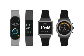 Wearable technology, smart watch collection, fitness activity tracker