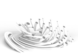 Abstract 3d rendering of geometric background. 3D concept illustration.