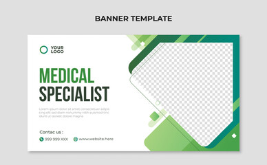 Medical healthcare web banner template