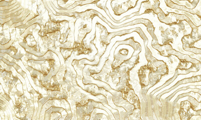 3D rendering abstract gold background