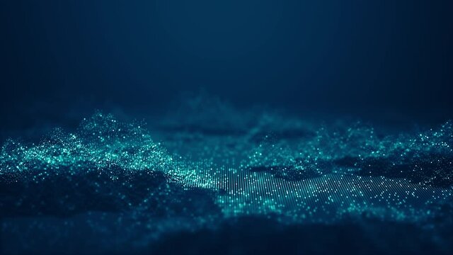  Abstract technology big data background concept. Motion of digital data flow. Transferring of big data. Transfer and storage of data sets, block chain, server,  hi-speed internet. Seamless loop 4k