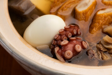 土鍋おでん　クローズアップ