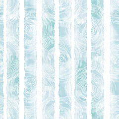 Seamless vector pattern with rose flowers on vertical watercolor stripes. Floral abstract background. Perfect for design templates, wallpaper, wrapping, fabric and textile.