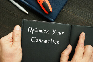  Optimize Your Connection sign on the page.