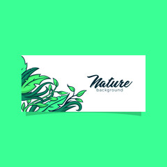 Nature Banner Background Simple Design