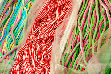 Jelly sweets, colorful chewing candies