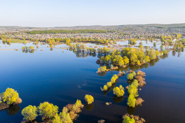 Spring overflow landscape