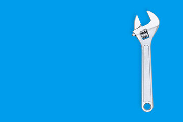 Adjustable metal wrench. Adjustable metal wrench for background banner, poster and much more.