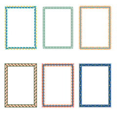 Grunge frame collecton. Grounge border set. Vector