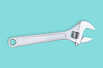 Adjustable metal wrench. Adjustable metal wrench for background banner, poster and much more.