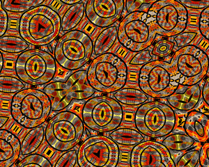 Colorful ethnic fabric - Seamless pattern, illustration 