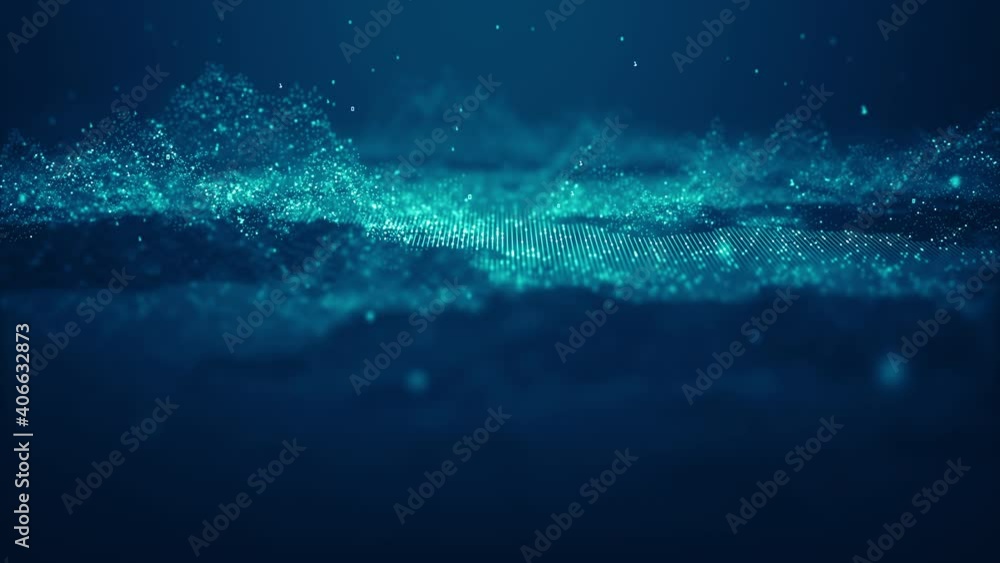 Poster abstract technology big data background concept. motion of digital data flow. transferring of big da