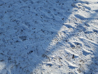 snow on foot print texture_002
