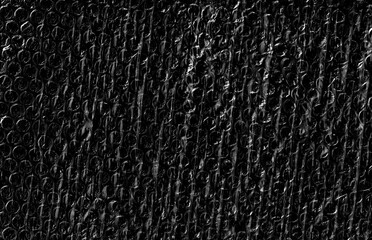 Bubble Wrap Plastic Protection Transparent Material Black Overlay Texture