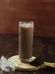 empty drink glass closeup
