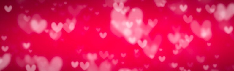 Abstract Backgrounds hart bokeh isolated on white background  in valentine 's day