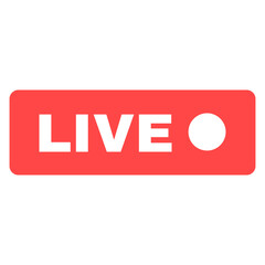 Social live stream silhouette icon