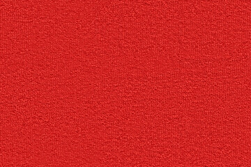 Seamless pattern.Terry red fabric texture close up.