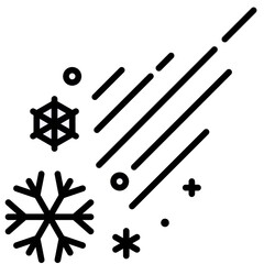 Hail and Snow icon, Winter city related vector