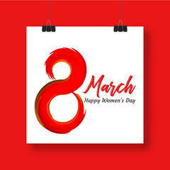 March 8, Happy Womens Day elegant banner. Invitations for the International Women's Day, Happy Mother's Day. Eps10 vector illustration.