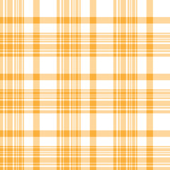 Seamless pattern in wonderful warm yellow and white colors for plaid, fabric, textile, clothes, tablecloth and other things. Vector image.