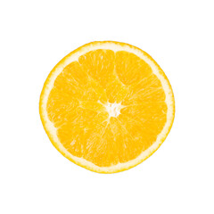  freshness  sliced orange fruit isolated white background