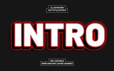 Intro Text Style Effect