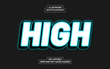 High Text Style Effect