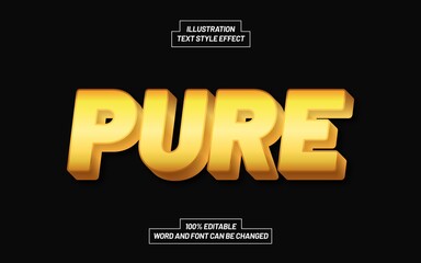 Gold Pure Text Style Effect