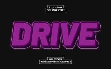 Drive Text Style Effect