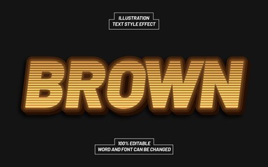 Brown Text Style Effect