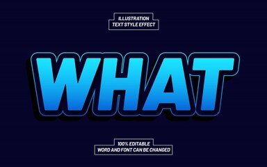 Blue Light What Text Style Effect