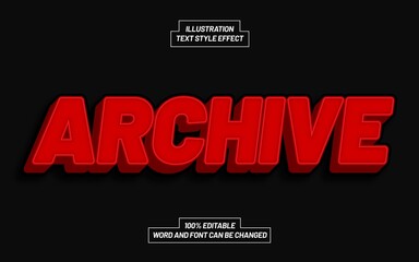 Archive Text Style Effect