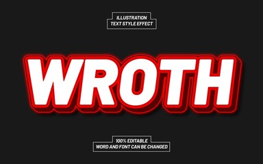 Wroth Text Style Effect
