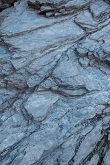 テクスチャー　結晶片岩（長瀞 岩畳）texture of schist rock