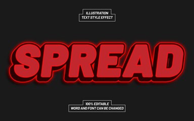 Spread Text Style Effect