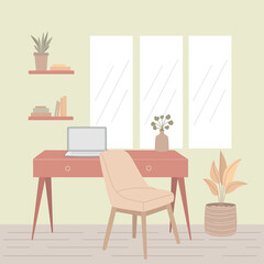 Table desk of computer