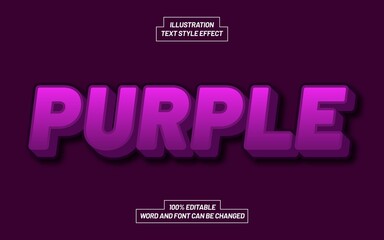 Purple Text Style Effect