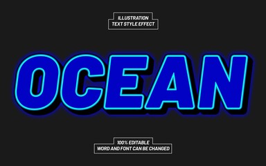 Ocean Text Style Effect