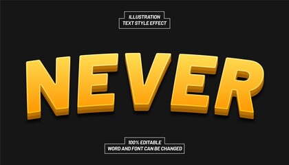 Never Text Style Effect