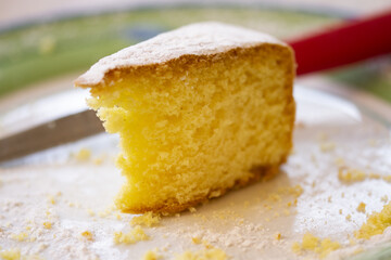 slice of sponge cake