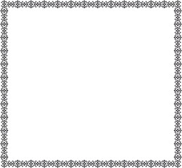 decorative frame with floral element 