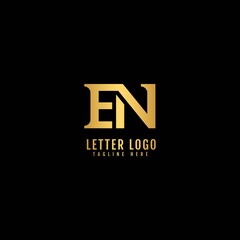 Fototapeta premium Initial Letter EN logotype company name monogram design for Company and Business logo.