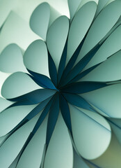 Elliptical Flower Shaped Abstract