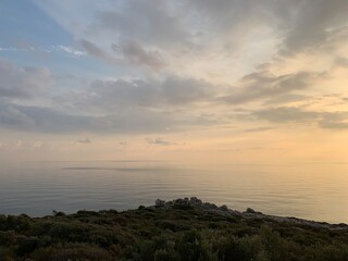 Sea view background, tender colors