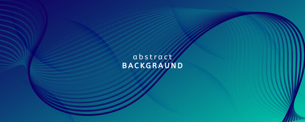 Dark Dynamic Wave. Flow Abstract Flyer. Curve