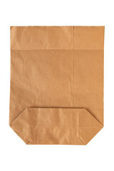 Paper bag for takeaway with isolated on a white background