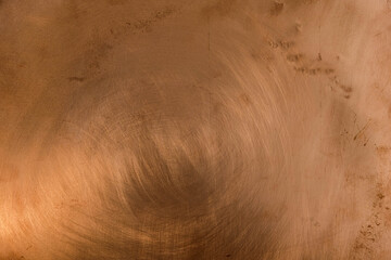 Copper surface with light reflection. There are scratches on the copper surface. Minimalism. Copy...