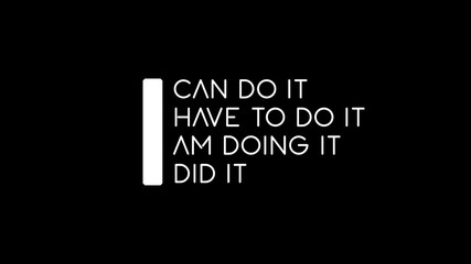 I can do it typography