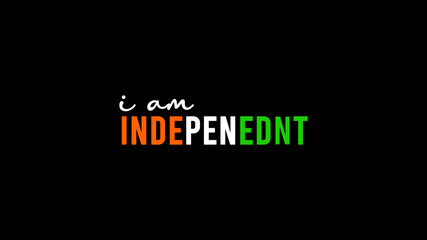 I am independent typography for India